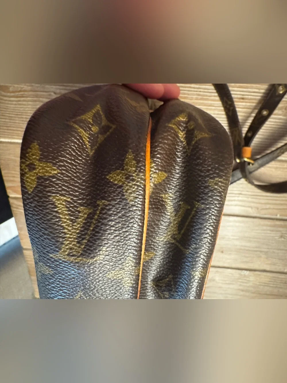 Authentic Vintage Louis Vuitton Monogram Amazone Crossbody Bag with LV bust bag